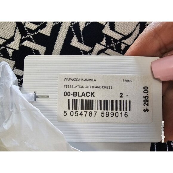 BNWT Ted Baker London JAMMIEA Tessellation Jacquard Dress - Picture 11 of 12